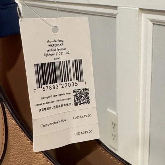 Kate Spade Bag Aster Tan Leather Shoulder Bag - Picture 6 of 17